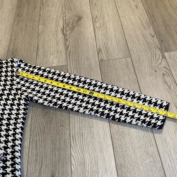 Worthington Sweater Blazer Women’s Size Medium Houndstooth Stretch Fit Jacket - Picture 13 of 15